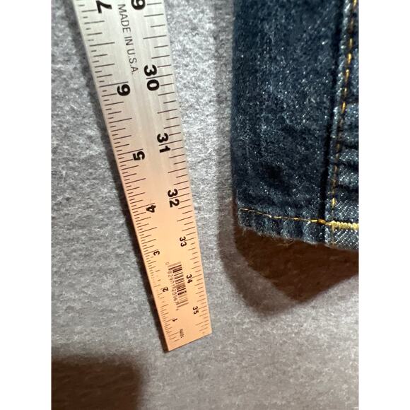 True Religion Mens Straight Bootcut Horseshoe Paint Flaps Pockets Jeans Size 38 - Picture 7 of 10